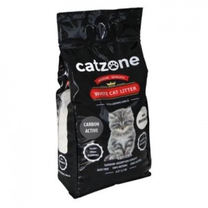 αμμος μπετονιτη για γατες - Catzone Cat Litter Clumping 10kg  Ενεργού Άνθρακα 10kg   Μπετονίτης